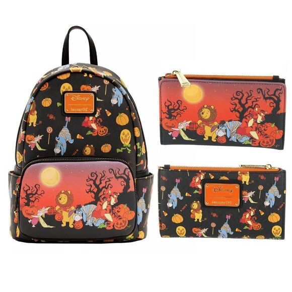 Loungefly Handbags - Loungefly Disney Winnie The Pooh Glow in the Dark Backpack + Wallet Set